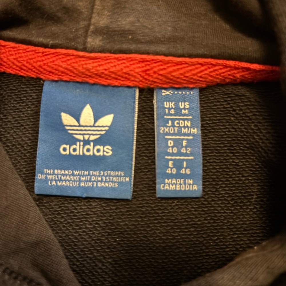 Adidas Originals Bayan Tape Logo Hoodie NWOT - Picture 9 of 9